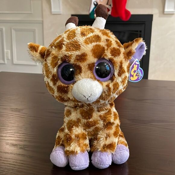 Ty Beanie Boo’s 2012 Safari the Giraffe Purple Tag Discontinued EC 10” tall - Picture 1 of 9